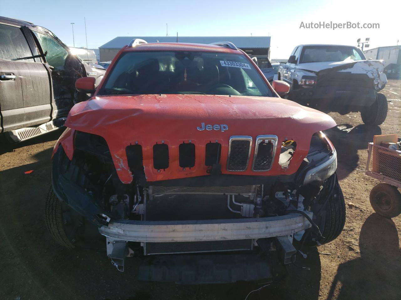 2021 Jeep Cherokee Latitude Plus Orange vin: 1C4PJMLB2MD238558