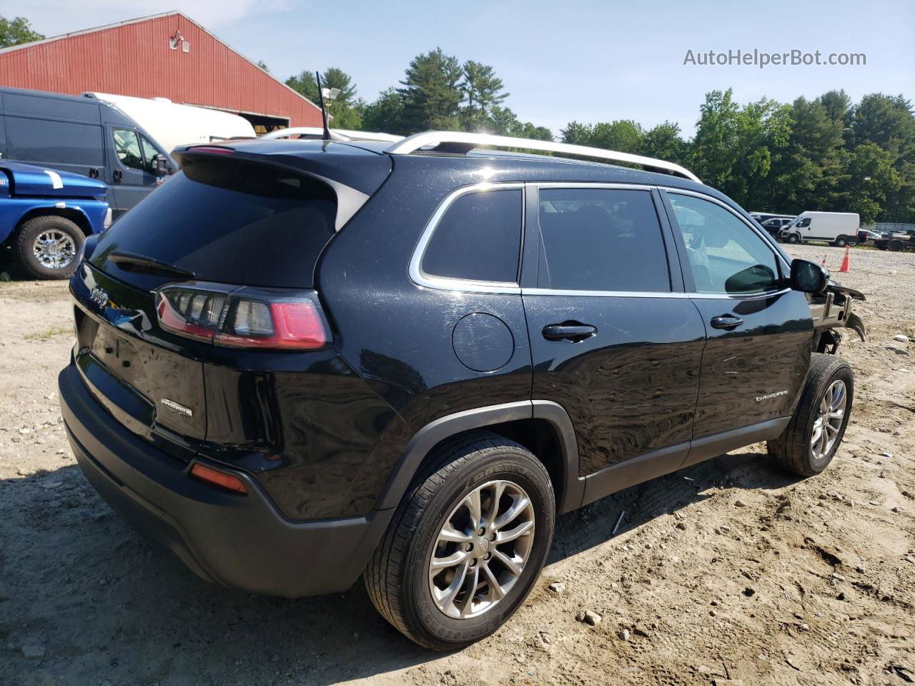 2019 Jeep Cherokee Latitude Plus Black vin: 1C4PJMLB3KD174950