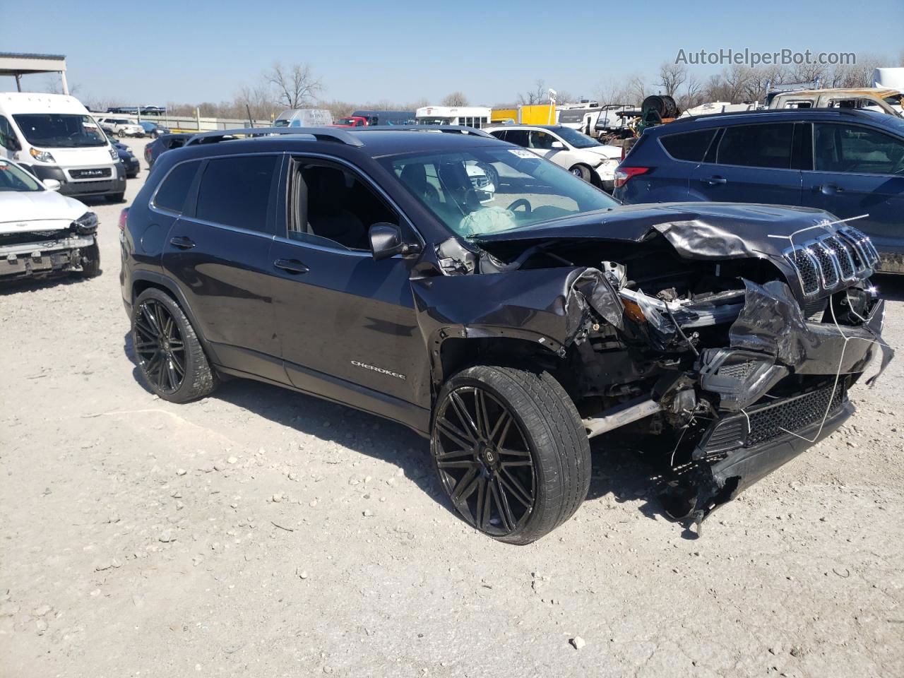 2019 Jeep Cherokee Latitude Plus Charcoal vin: 1C4PJMLB3KD188234