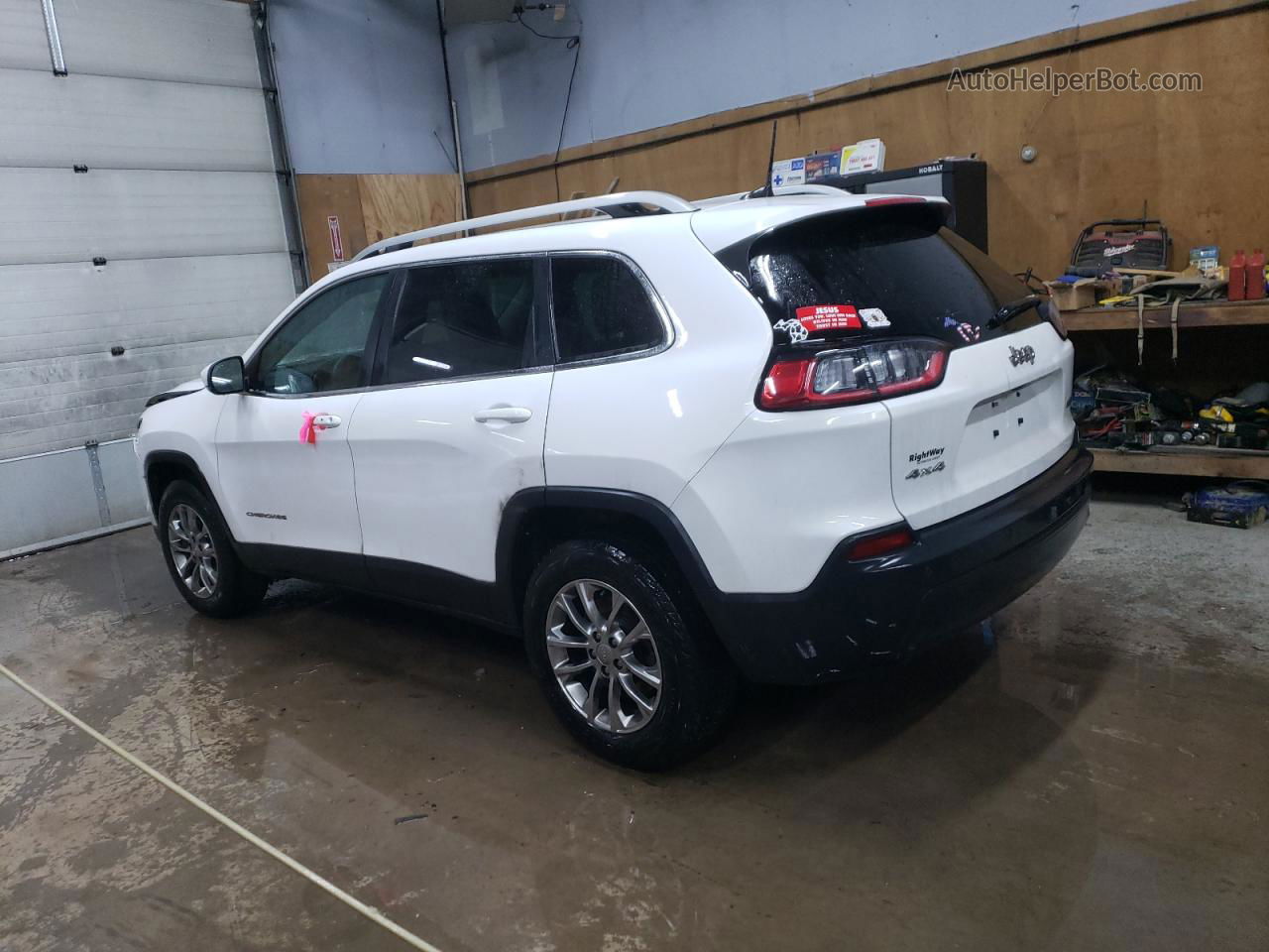 2019 Jeep Cherokee Latitude Plus White vin: 1C4PJMLB3KD231034