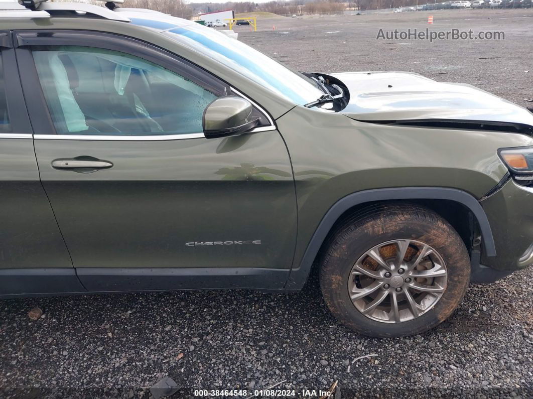 2019 Jeep Cherokee Latitude Plus 4x4 Green vin: 1C4PJMLB3KD261070