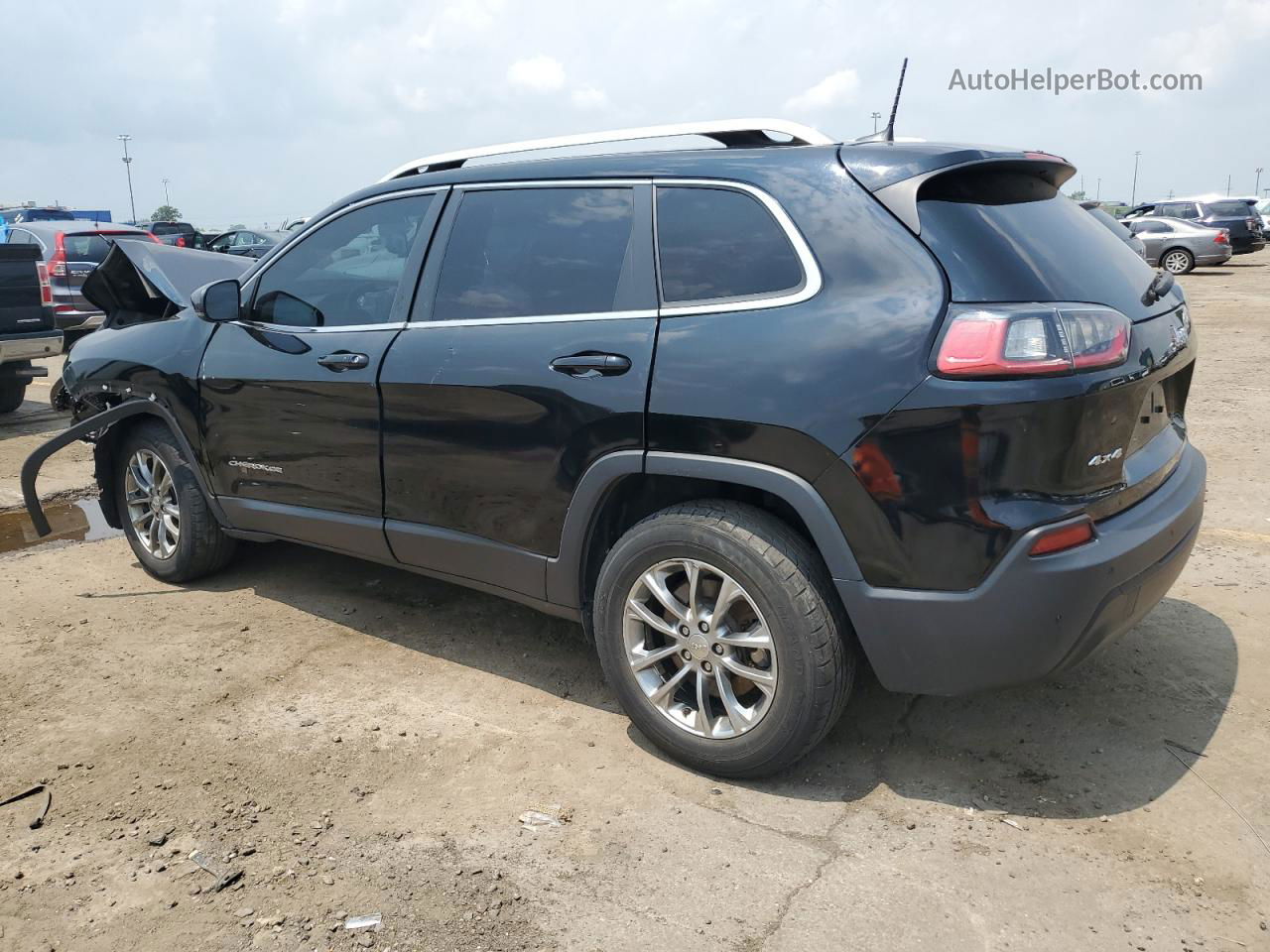 2019 Jeep Cherokee Latitude Plus Black vin: 1C4PJMLB3KD336639