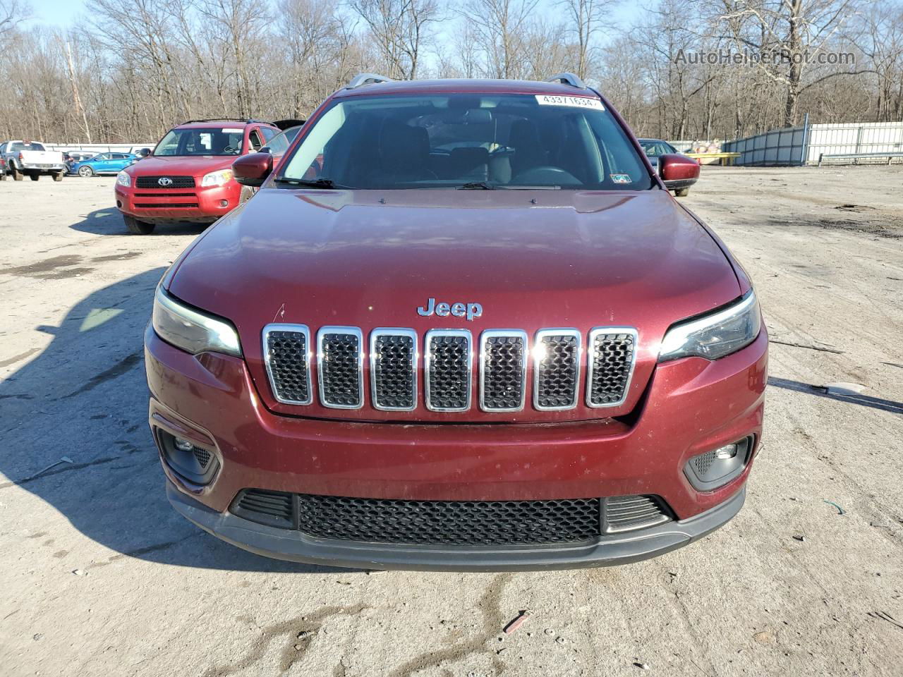 2019 Jeep Cherokee Latitude Plus Red vin: 1C4PJMLB3KD355854