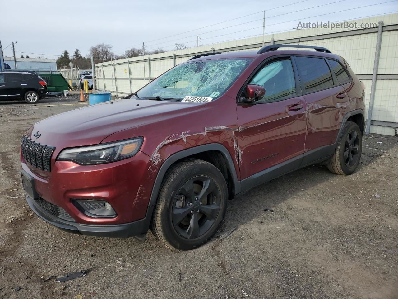 2019 Jeep Cherokee Latitude Plus Maroon vin: 1C4PJMLB3KD367048