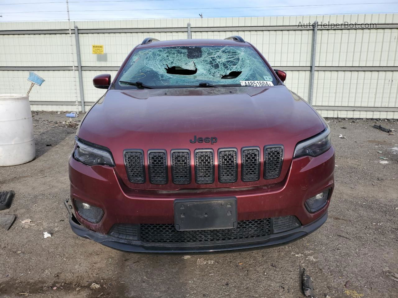 2019 Jeep Cherokee Latitude Plus Maroon vin: 1C4PJMLB3KD367048