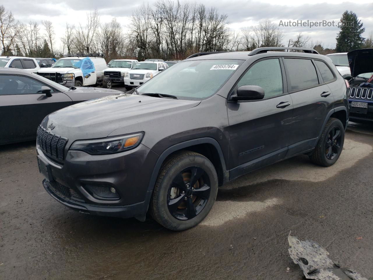 2019 Jeep Cherokee Latitude Plus Black vin: 1C4PJMLB3KD425577