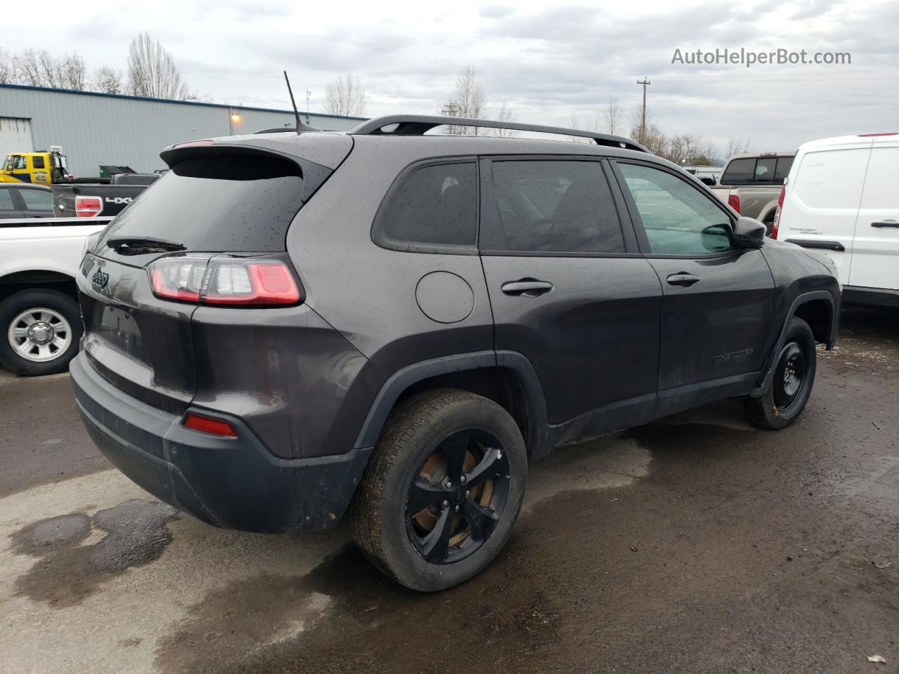 2019 Jeep Cherokee Latitude Plus Black vin: 1C4PJMLB3KD425577