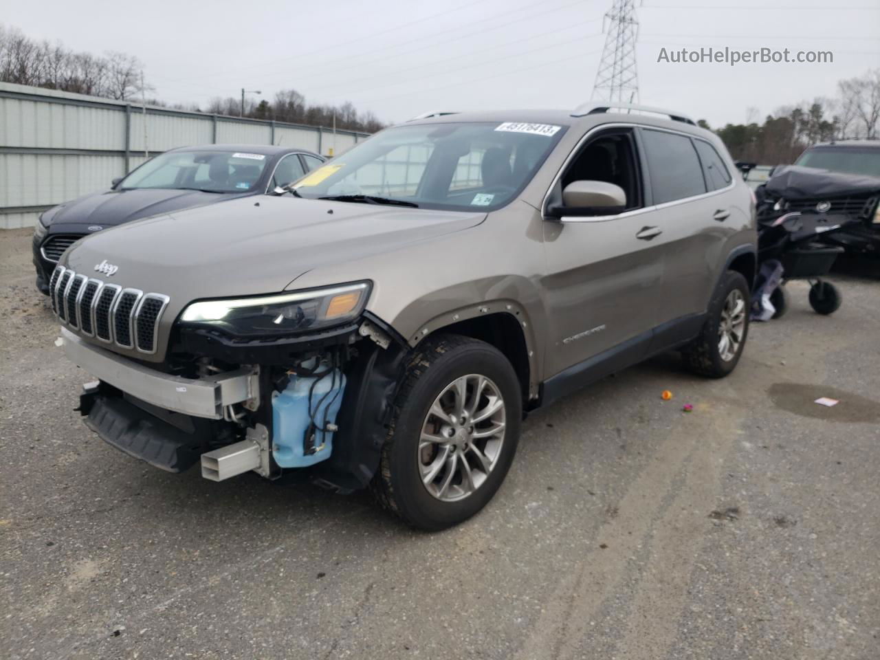 2019 Jeep Cherokee Latitude Plus Угольный vin: 1C4PJMLB4KD210919