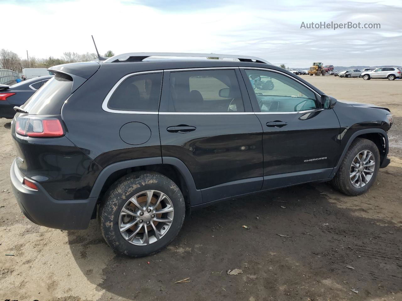 2019 Jeep Cherokee Latitude Plus Black vin: 1C4PJMLB4KD432117