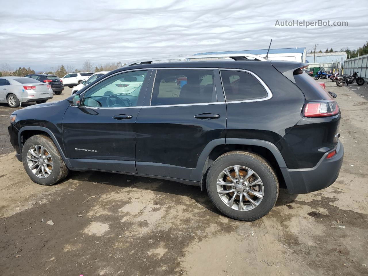 2019 Jeep Cherokee Latitude Plus Black vin: 1C4PJMLB4KD432117