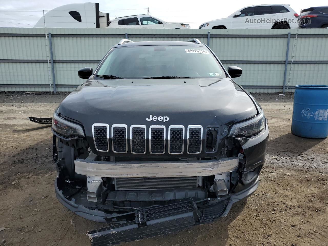 2019 Jeep Cherokee Latitude Plus Black vin: 1C4PJMLB4KD432117