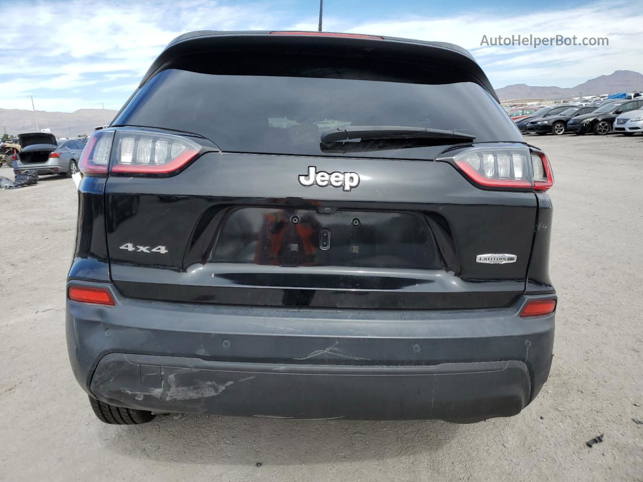 2019 Jeep Cherokee Latitude Plus Black vin: 1C4PJMLB4KD484606