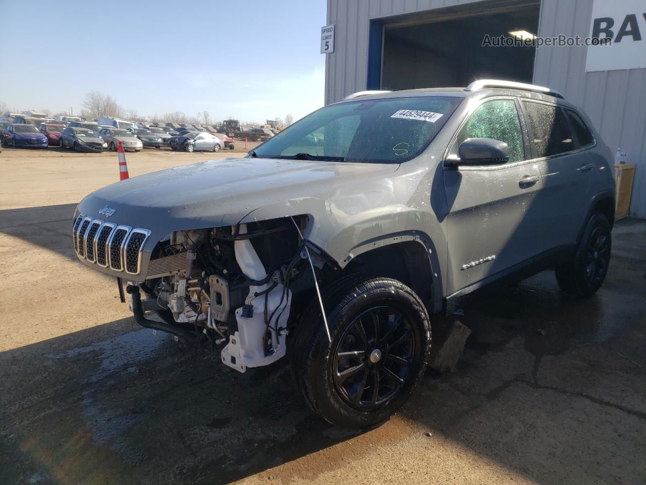 2019 Jeep Cherokee Latitude Plus Серый vin: 1C4PJMLB5KD378715