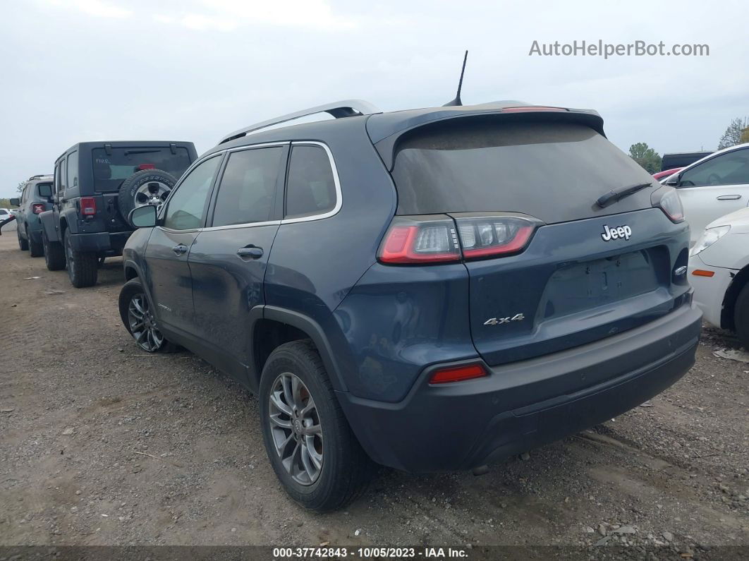 2019 Jeep Cherokee Latitude Plus 4x4 Синий vin: 1C4PJMLB5KD425158