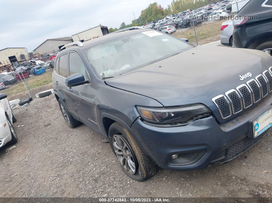 2019 Jeep Cherokee Latitude Plus 4x4 Синий vin: 1C4PJMLB5KD425158