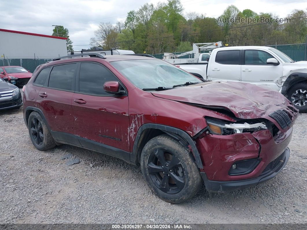 2019 Jeep Cherokee Altitude 4x4 Burgundy vin: 1C4PJMLB5KD453428