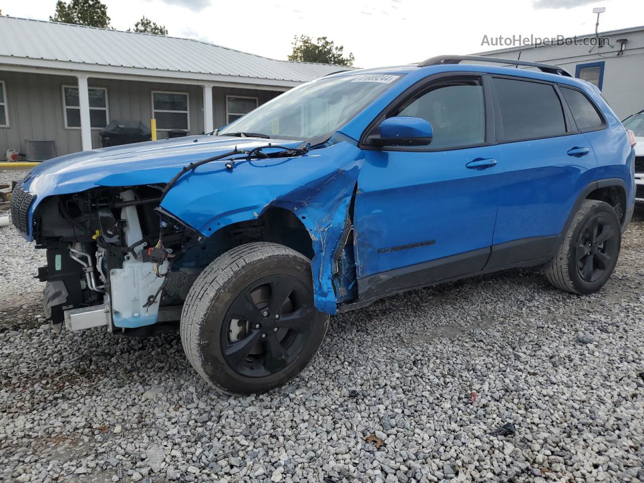 2021 Jeep Cherokee Latitude Plus Blue vin: 1C4PJMLB5MD148482