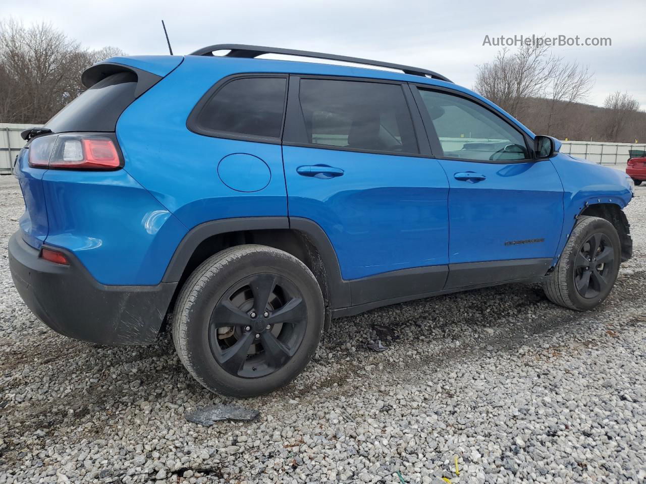 2021 Jeep Cherokee Latitude Plus Blue vin: 1C4PJMLB5MD148482