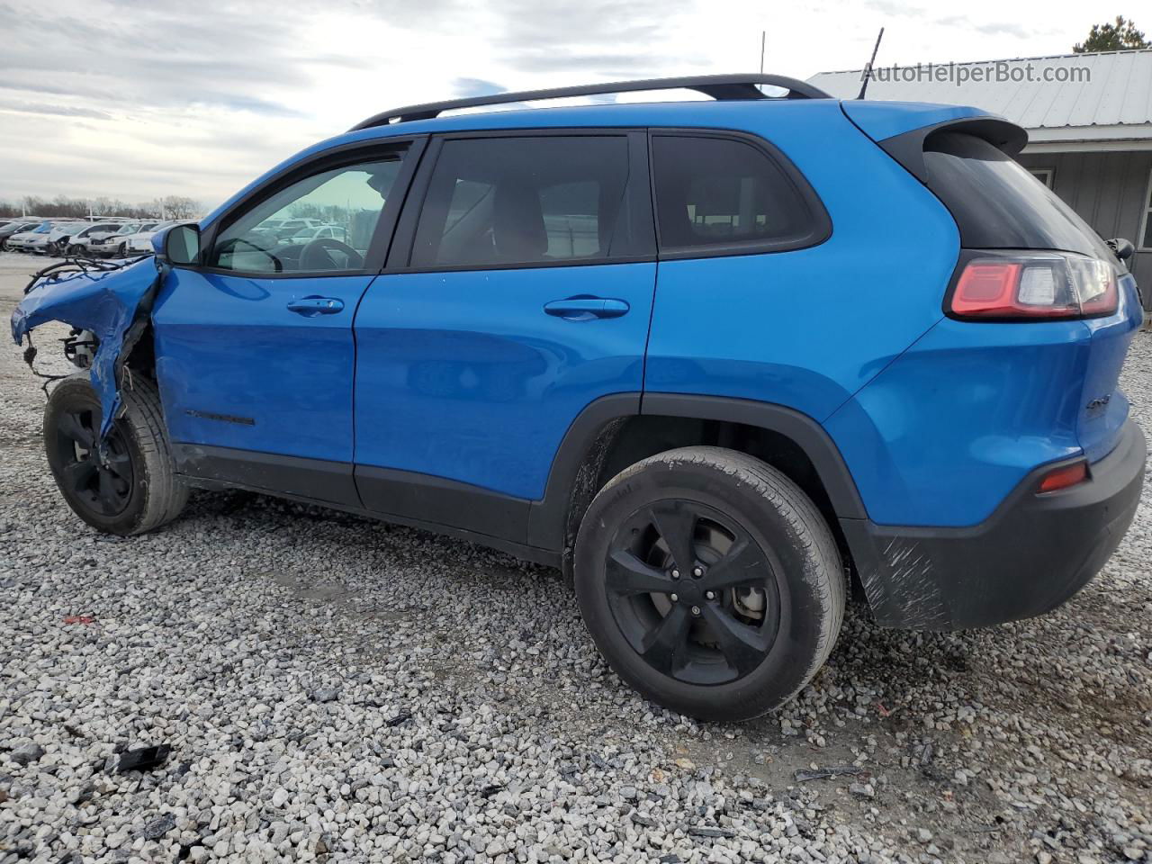 2021 Jeep Cherokee Latitude Plus Blue vin: 1C4PJMLB5MD148482