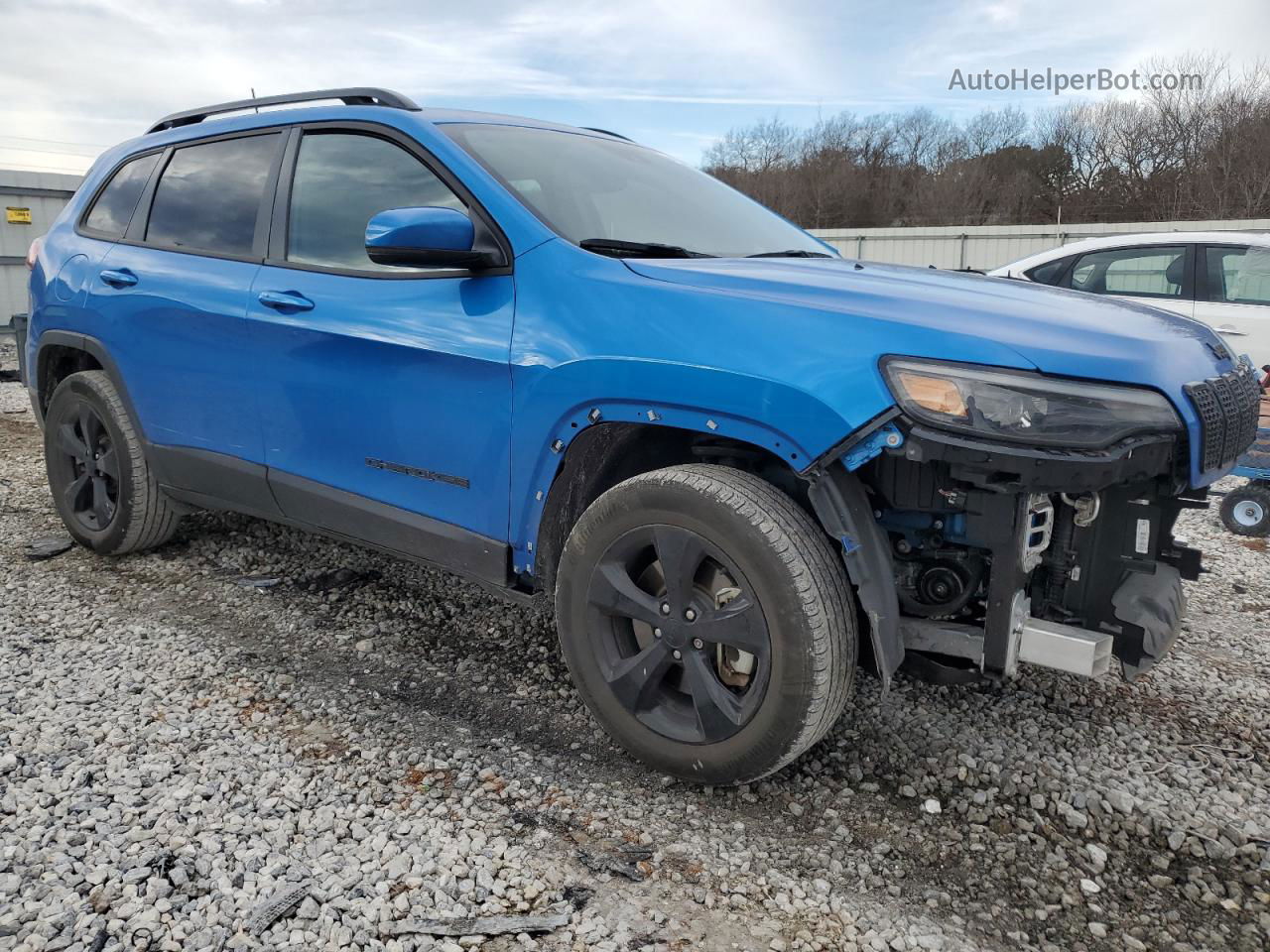 2021 Jeep Cherokee Latitude Plus Синий vin: 1C4PJMLB5MD148482