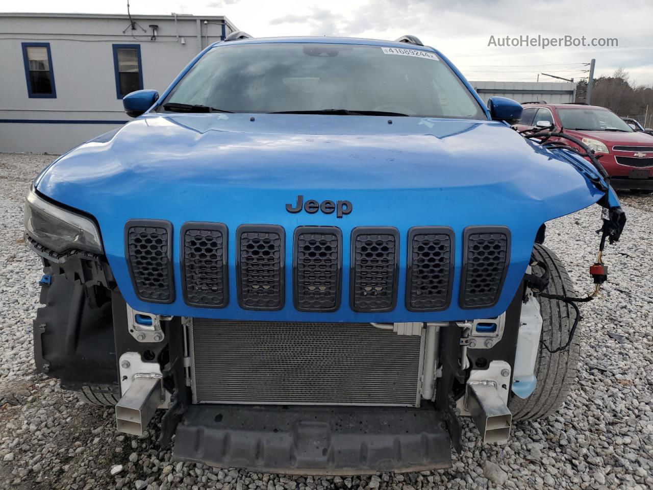 2021 Jeep Cherokee Latitude Plus Blue vin: 1C4PJMLB5MD148482