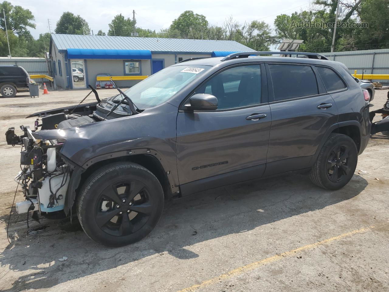 2021 Jeep Cherokee Latitude Plus Black vin: 1C4PJMLB5MD182955