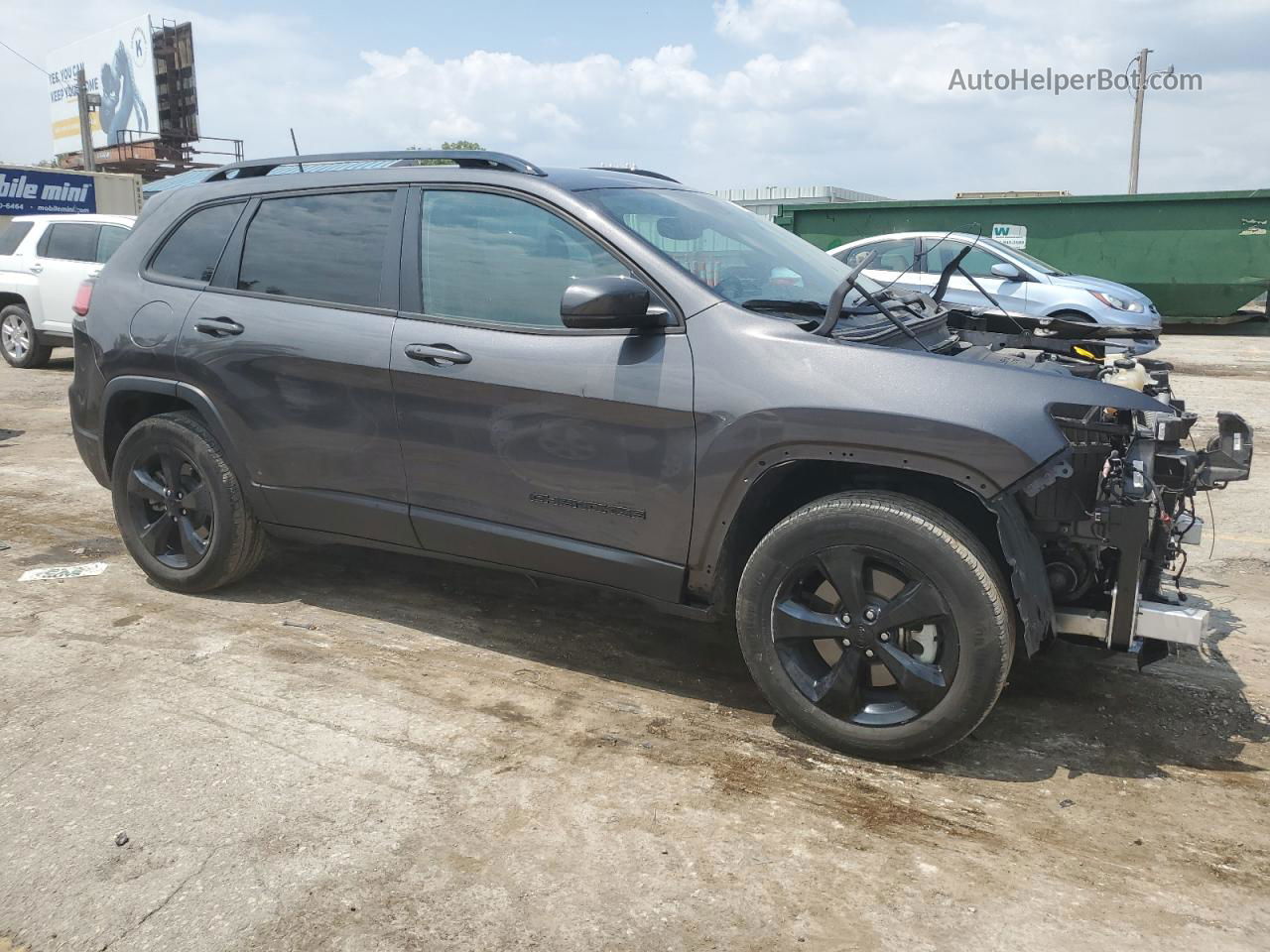 2021 Jeep Cherokee Latitude Plus Black vin: 1C4PJMLB5MD182955