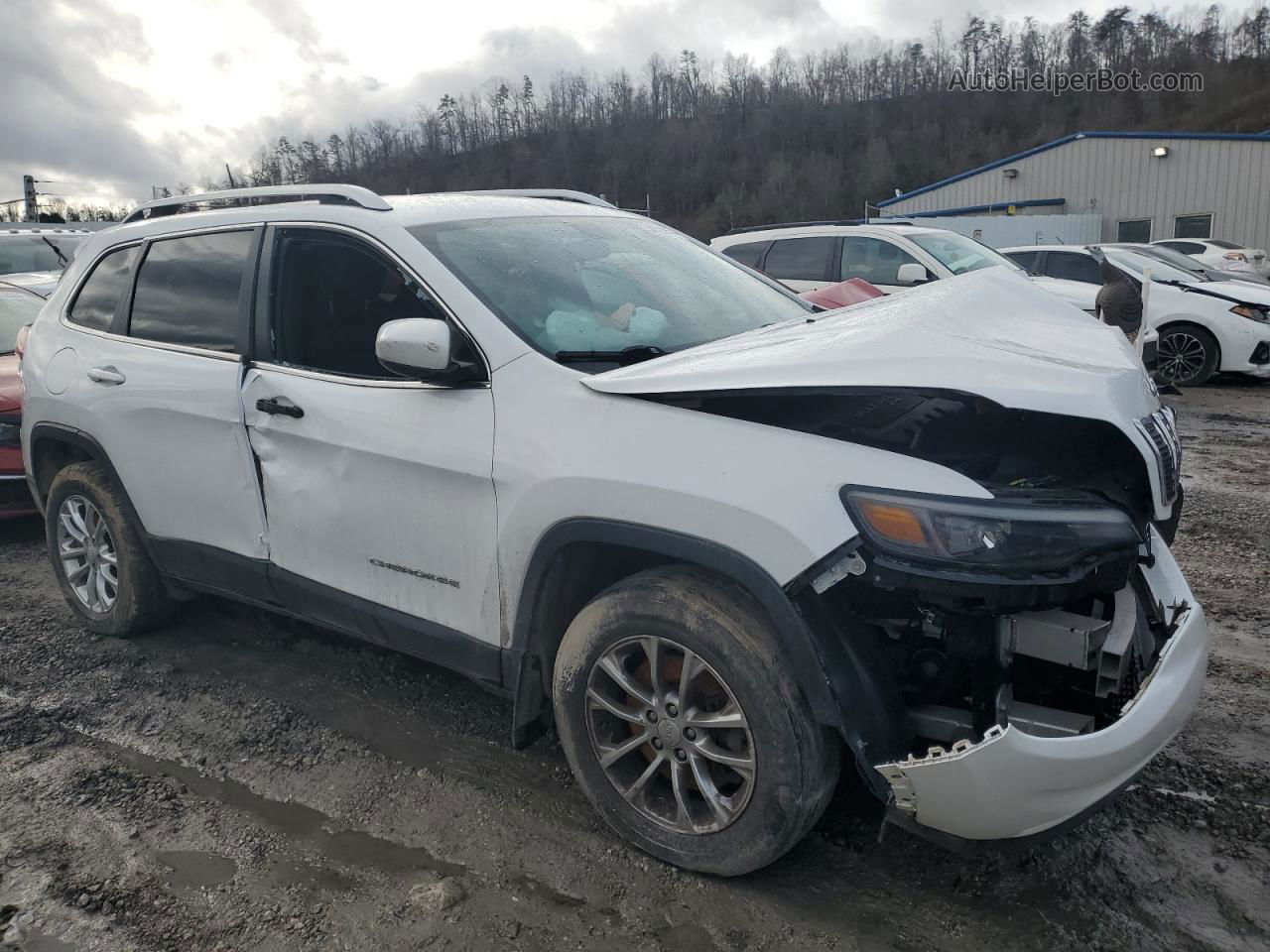 2019 Jeep Cherokee Latitude Plus Белый vin: 1C4PJMLB6KD229150