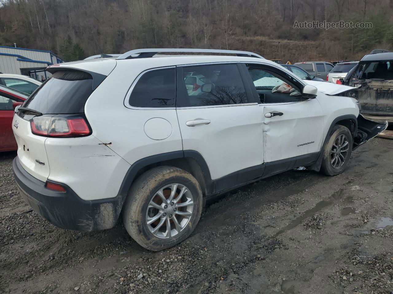 2019 Jeep Cherokee Latitude Plus Белый vin: 1C4PJMLB6KD229150