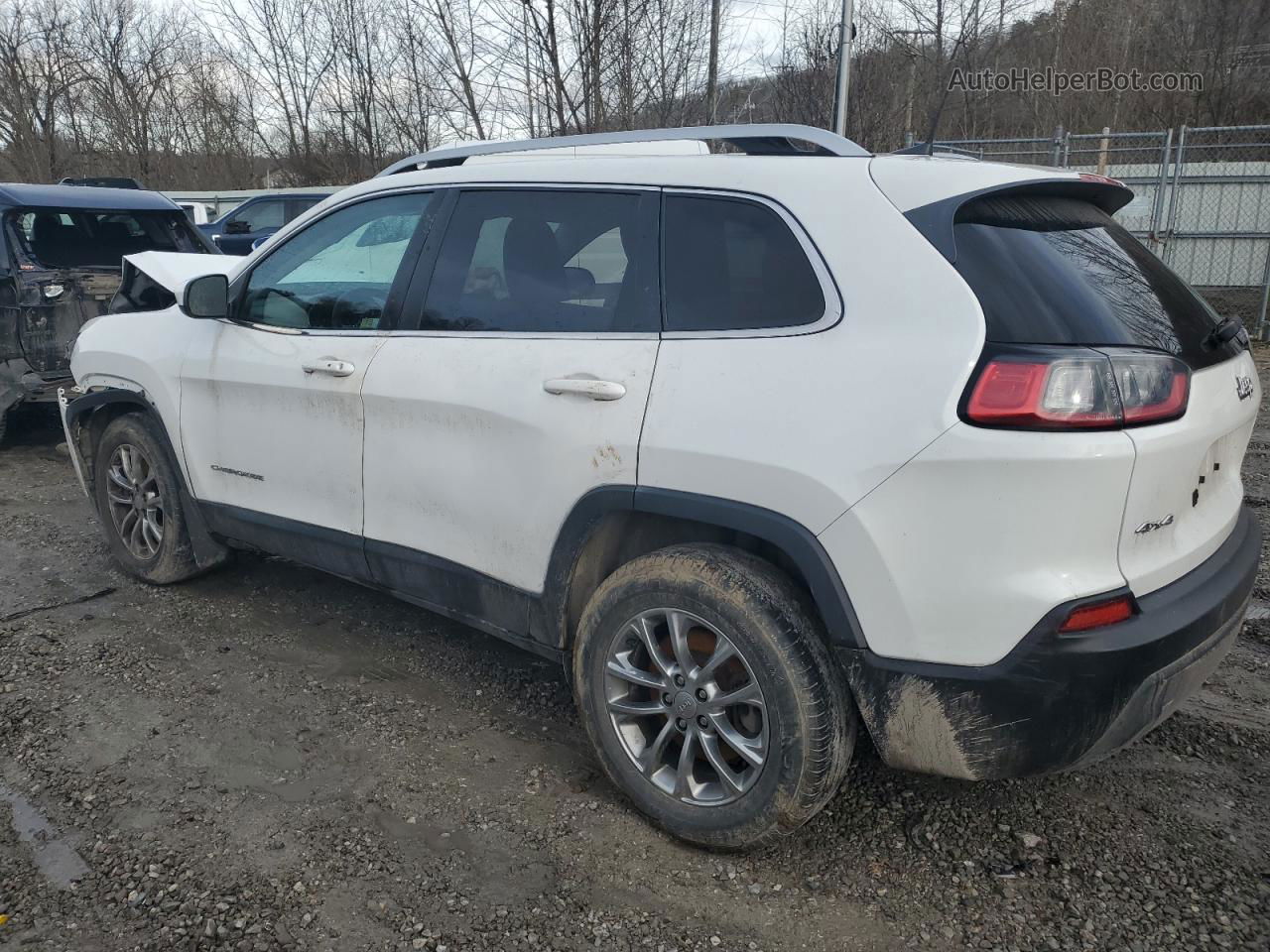 2019 Jeep Cherokee Latitude Plus White vin: 1C4PJMLB6KD229150