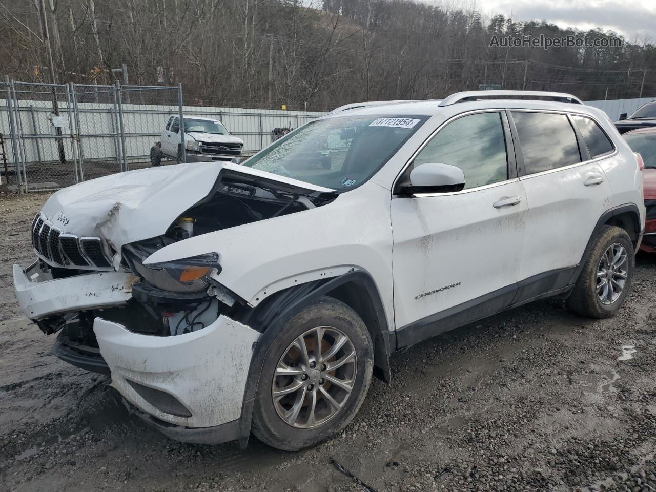 2019 Jeep Cherokee Latitude Plus Белый vin: 1C4PJMLB6KD229150