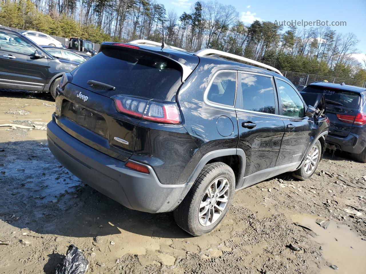 2019 Jeep Cherokee Latitude Plus Black vin: 1C4PJMLB6KD315185