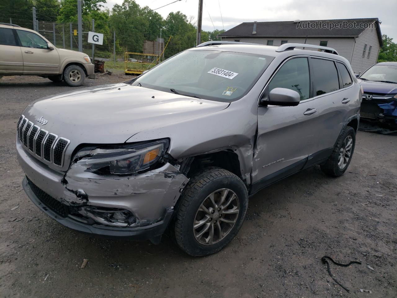 2019 Jeep Cherokee Latitude Plus Silver vin: 1C4PJMLB6KD430868