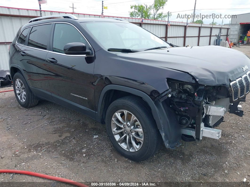 2021 Jeep Cherokee Latitude Plus 4x4 Black vin: 1C4PJMLB6MD137054