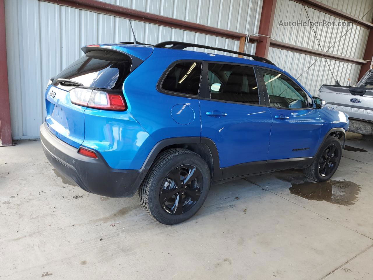 2021 Jeep Cherokee Latitude Plus Синий vin: 1C4PJMLB6MD236926