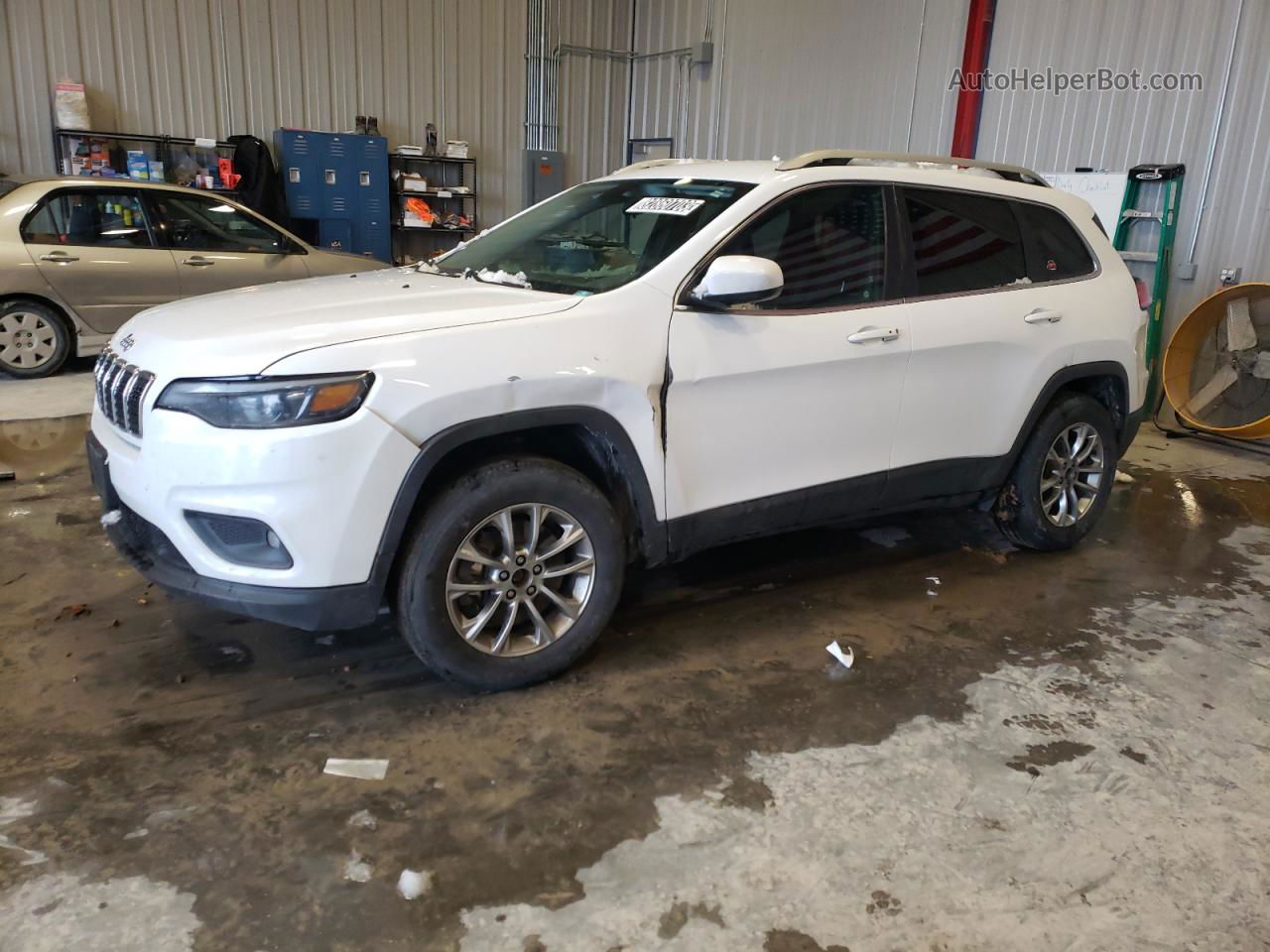 2019 Jeep Cherokee Latitude Plus White vin: 1C4PJMLB7KD139764