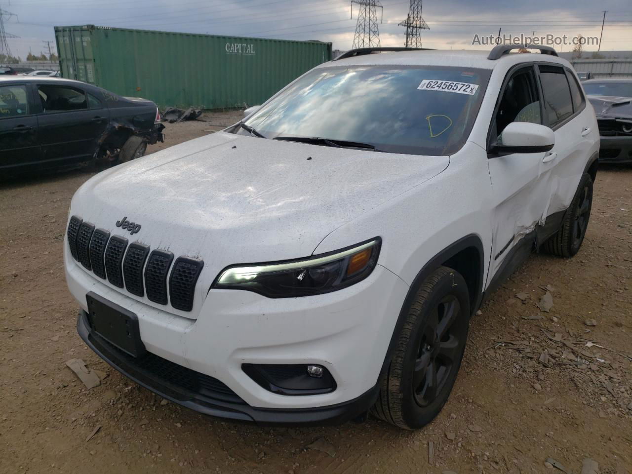 2021 Jeep Cherokee Latitude Plus Белый vin: 1C4PJMLB7MD193214