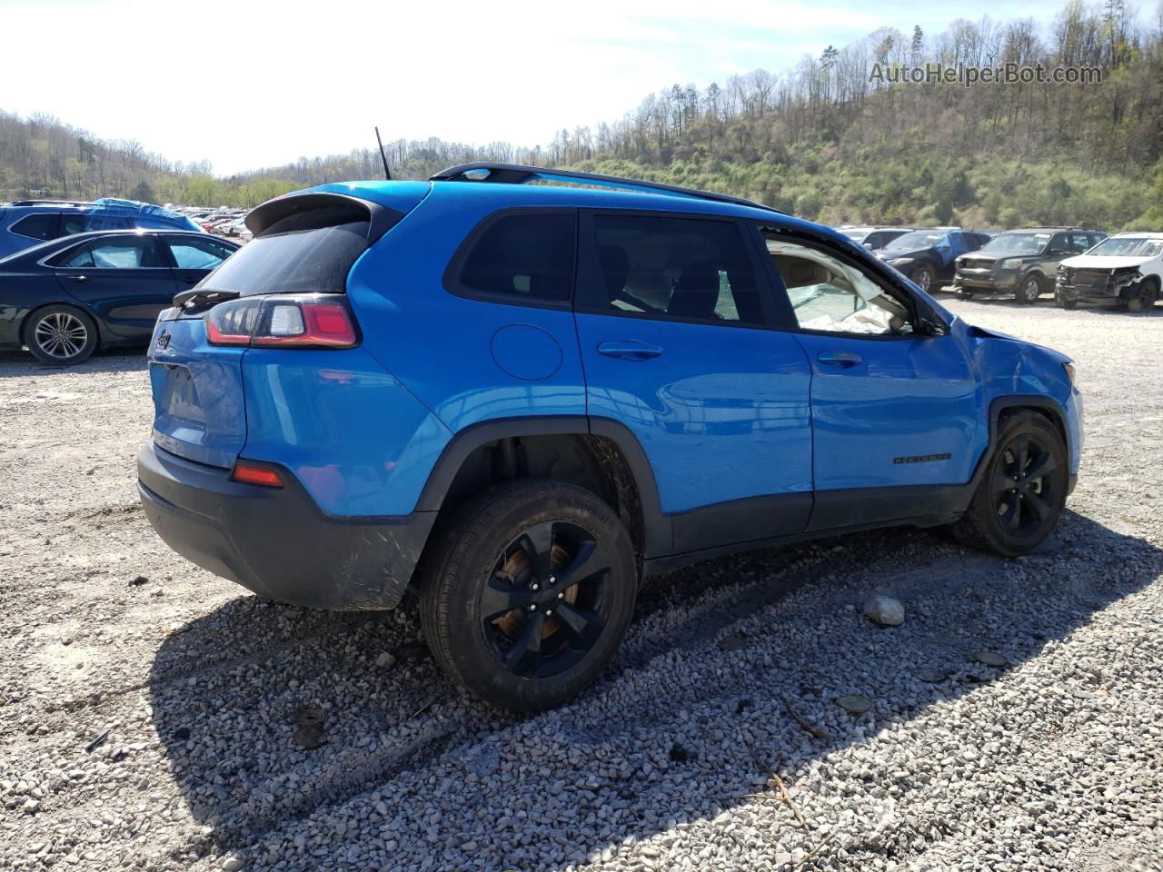 2021 Jeep Cherokee Latitude Plus Blue vin: 1C4PJMLB7MD242248