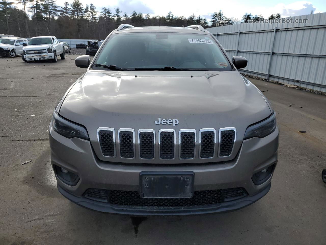 2019 Jeep Cherokee Latitude Plus Коричневый vin: 1C4PJMLB8KD169565