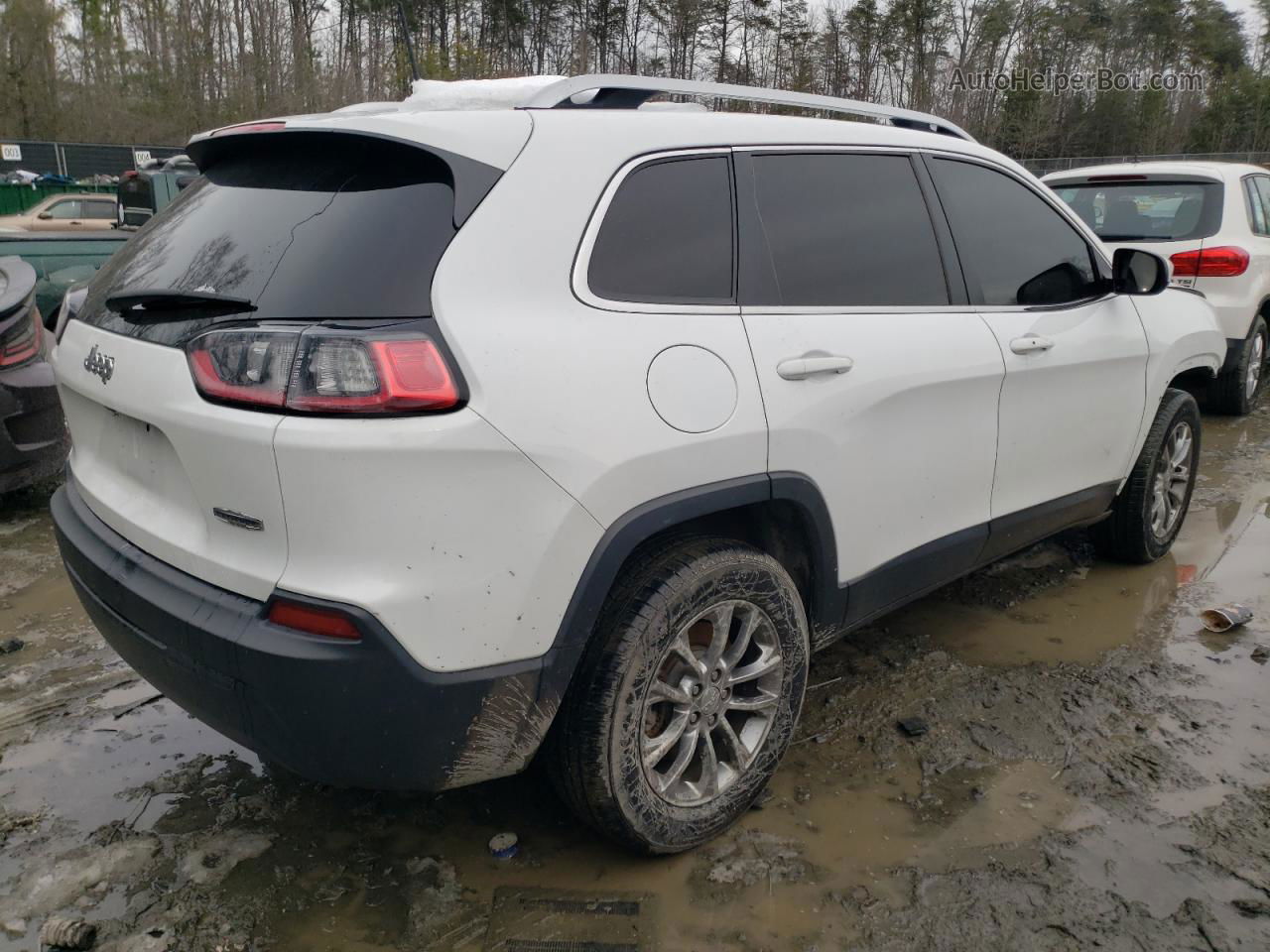 2019 Jeep Cherokee Latitude Plus Белый vin: 1C4PJMLB8KD191310