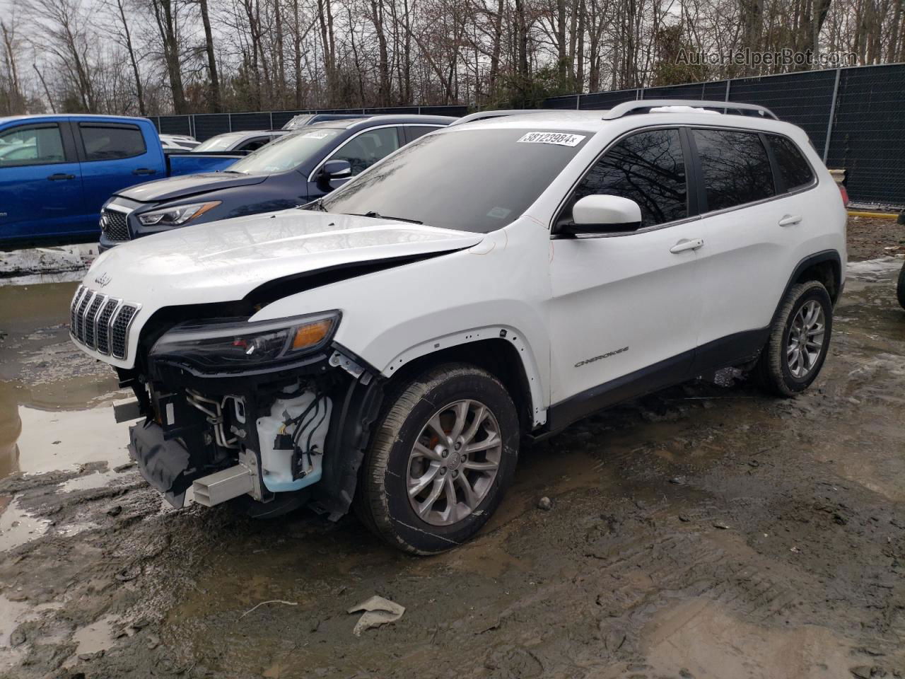 2019 Jeep Cherokee Latitude Plus Белый vin: 1C4PJMLB8KD191310