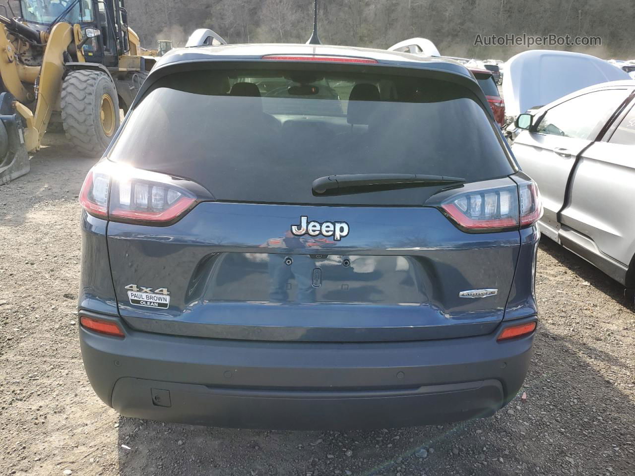 2021 Jeep Cherokee Latitude Plus Blue vin: 1C4PJMLB8MD104301