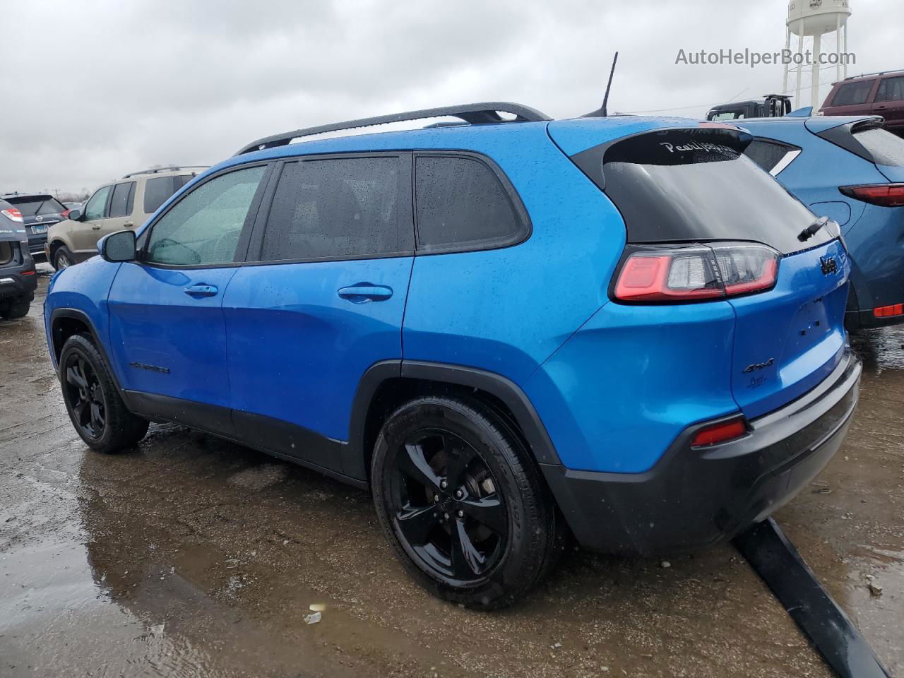 2021 Jeep Cherokee Latitude Plus Blue vin: 1C4PJMLB8MD128467