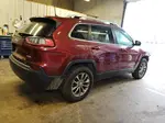 2021 Jeep Cherokee Latitude Plus Maroon vin: 1C4PJMLB9MD104372