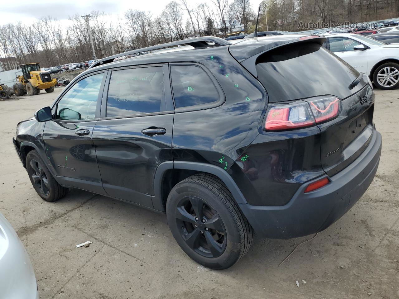 2021 Jeep Cherokee Latitude Plus Черный vin: 1C4PJMLB9MD117168