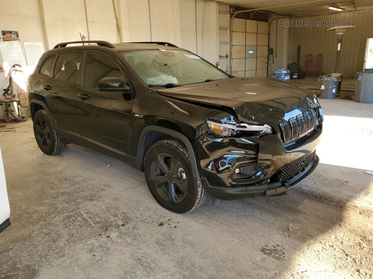 2021 Jeep Cherokee Latitude Plus Черный vin: 1C4PJMLB9MD148744