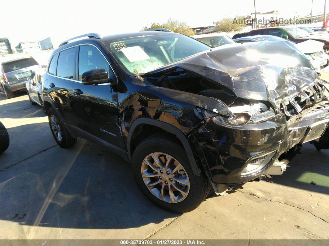 2019 Jeep Cherokee Latitude Plus Black vin: 1C4PJMLBXKD105253