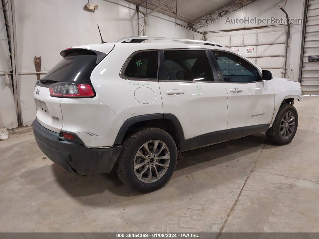 2019 Jeep Cherokee Latitude Plus 4x4 White vin: 1C4PJMLBXKD105639