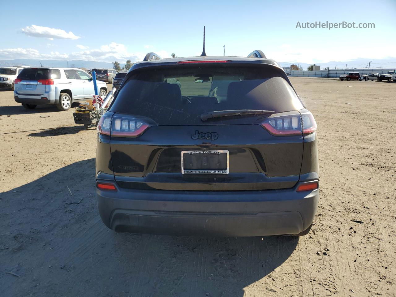 2019 Jeep Cherokee Latitude Plus Черный vin: 1C4PJMLBXKD371856