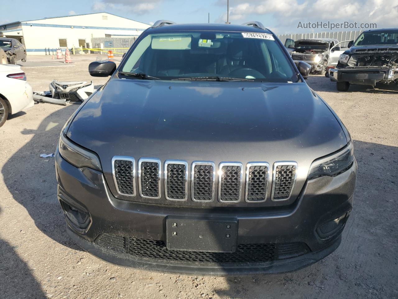 2019 Jeep Cherokee Latitude Plus Серый vin: 1C4PJMLBXKD399057